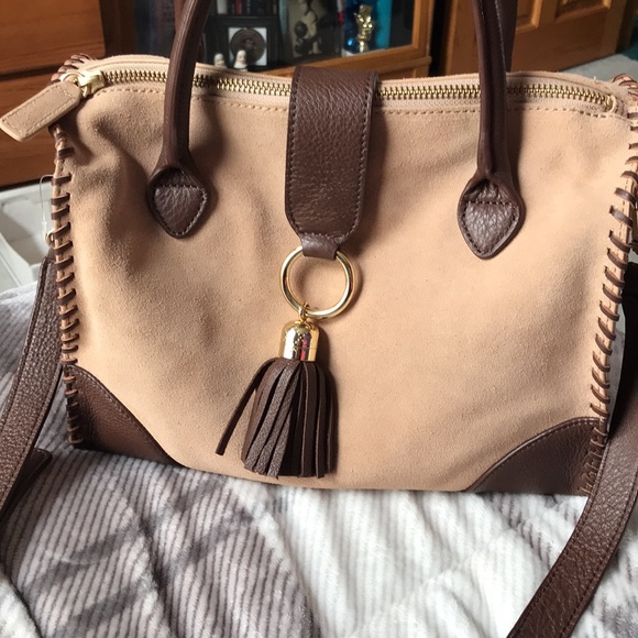 NWOT Talbots Suede/Leather Bag - Picture 3 of 8